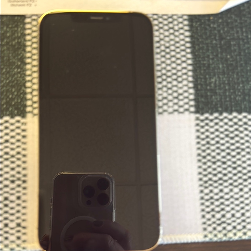 Apple iPhone with Black and Gold Finish